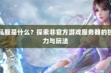深入了解奇迹SF：玩法独特充满奇幻，多种服务器满足多样需求
